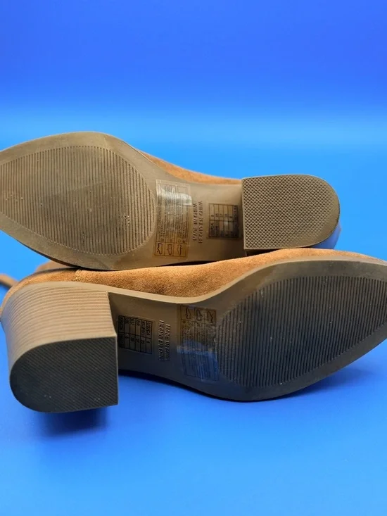 Forever 21 Faux Suede V-Cut Ankle Booties-Womens Size 8 - Picture 9 of 11